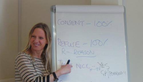 Learning the theory with Pauline Goodley from PG trainer consultancy